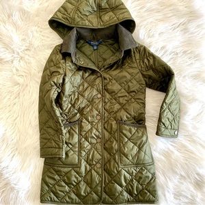 Ralph Lauren Polo Diamond Quilted Coat Girls Size 6